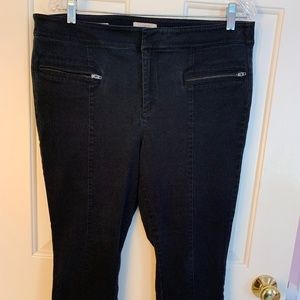 Black Loft Modern Skinny Ankle Corduroy Pants